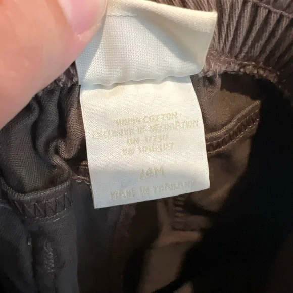 Classic Pooh Disney Brown Pants Embroidered with Bows 24M Girls - Picture 5 of 6